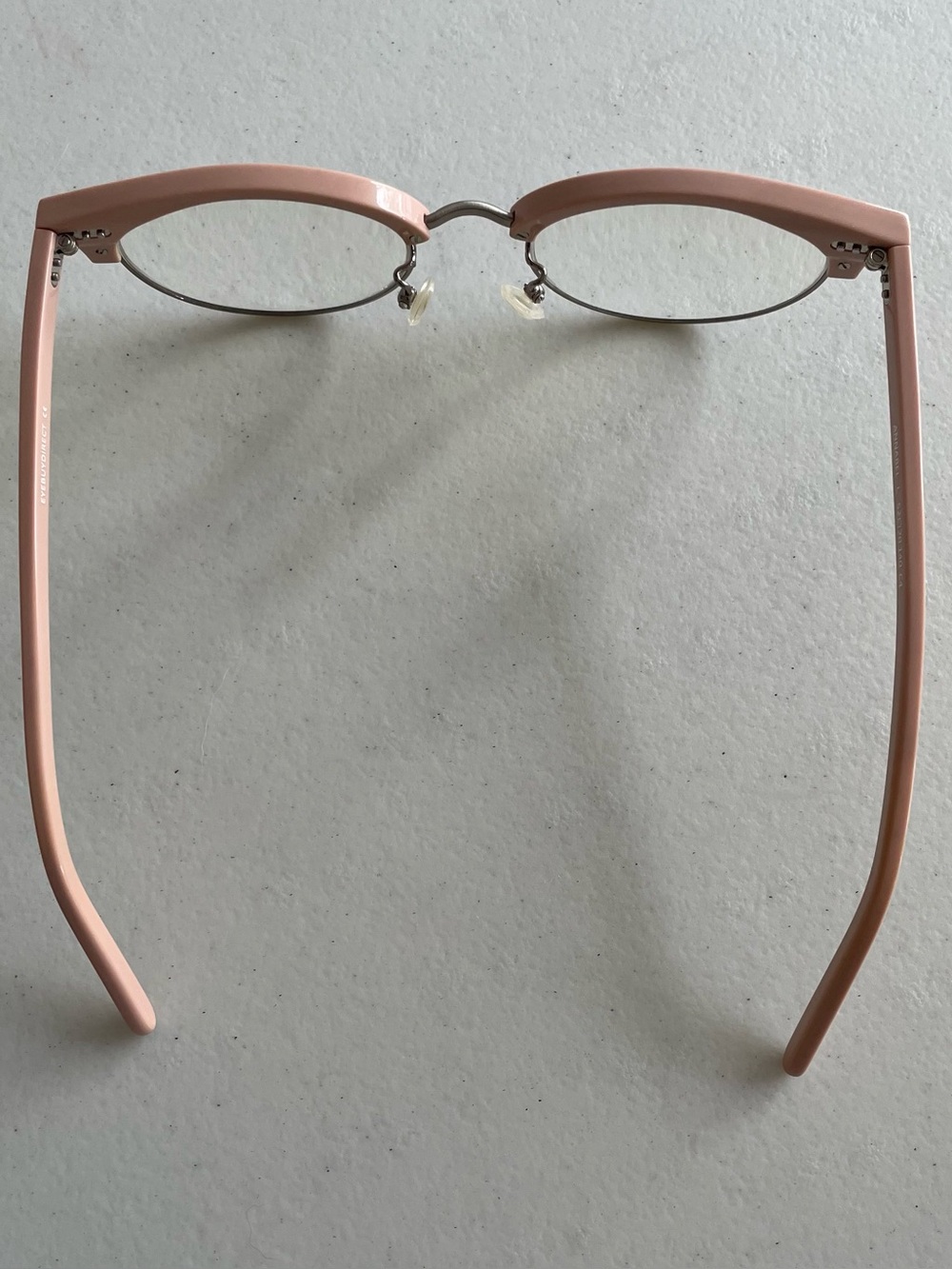 Eyebuydirect Anabel Eyeglasses Frames Only Pink Acetate and Metal Full Rim - Picture 4 of 7